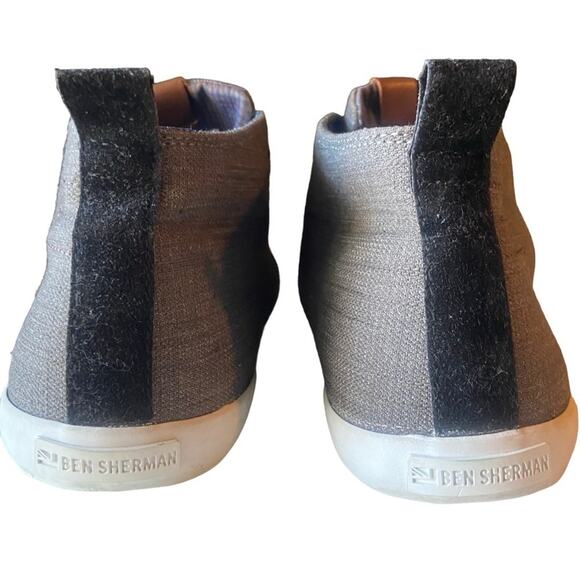Ben Sherman Bristol Gray Canvas Mid-Top Chukka Sneakers Blokecore Mens Size, 11 main image 8
